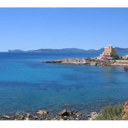 Appartamento In Centro Fronte Spiaggia Del Lido Con Terrazza Vista Mare E Wi-Fi Alguer Exterior foto